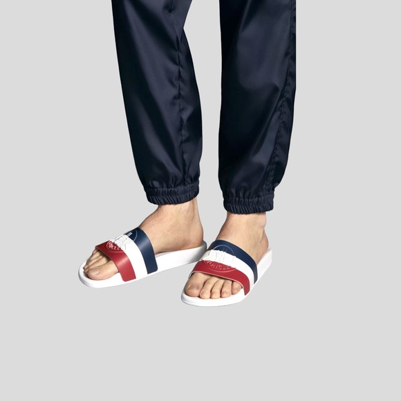 🆕 🩴 Moncler Basile Slides🔥🌟✨Size: 40 Color: White - Picture 4 of 4